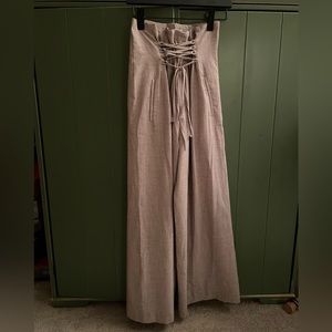 Wide leg trousers